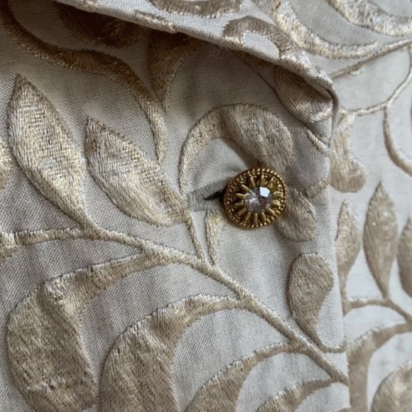 JONES NEW YORK CREAM SILK SKIRT SUIT 16 WEDDING MOTHER OF BRIDE - Picture 6 of 12